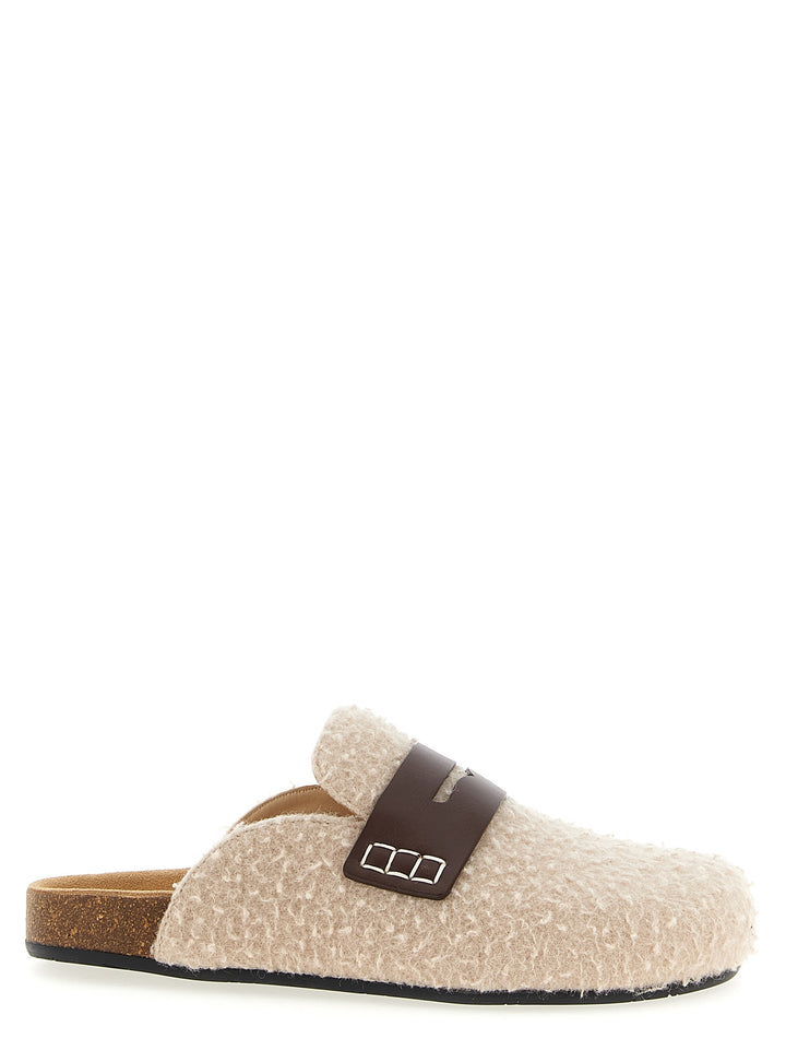 J.W. Anderson Felt Loafer Flat shoes - Beige | 9e36ee04ef1320d9d7bac15f7e7e88720e07c481