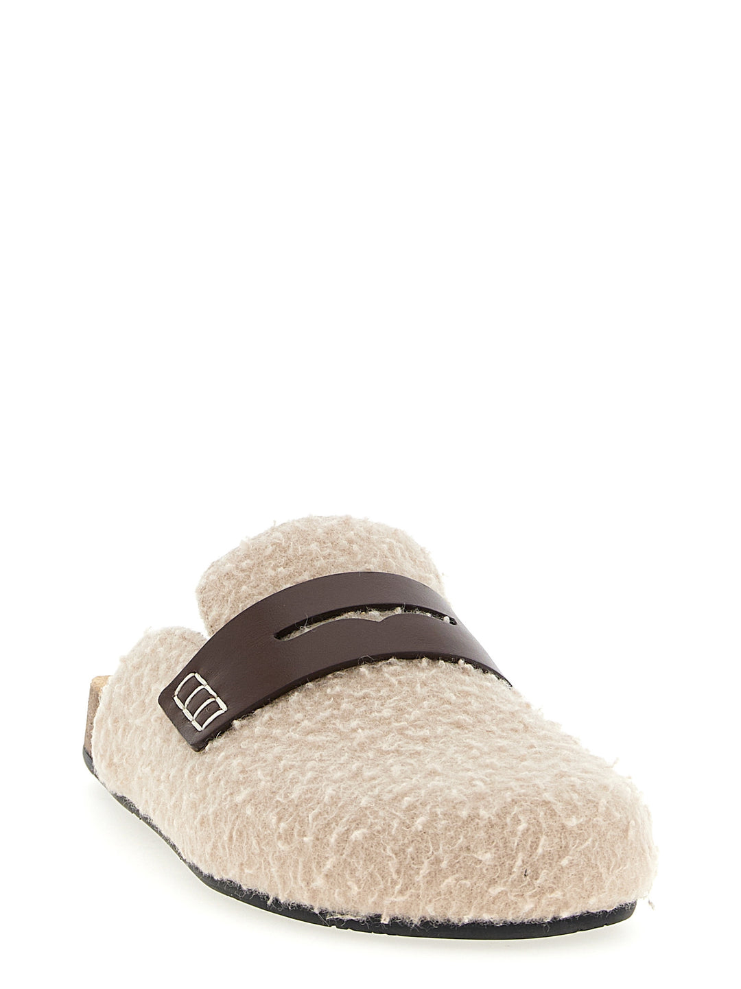 J.W. Anderson Felt Loafer Flat shoes - Beige | 439fb838f40d3dbae485098115fa3faf11141a7e