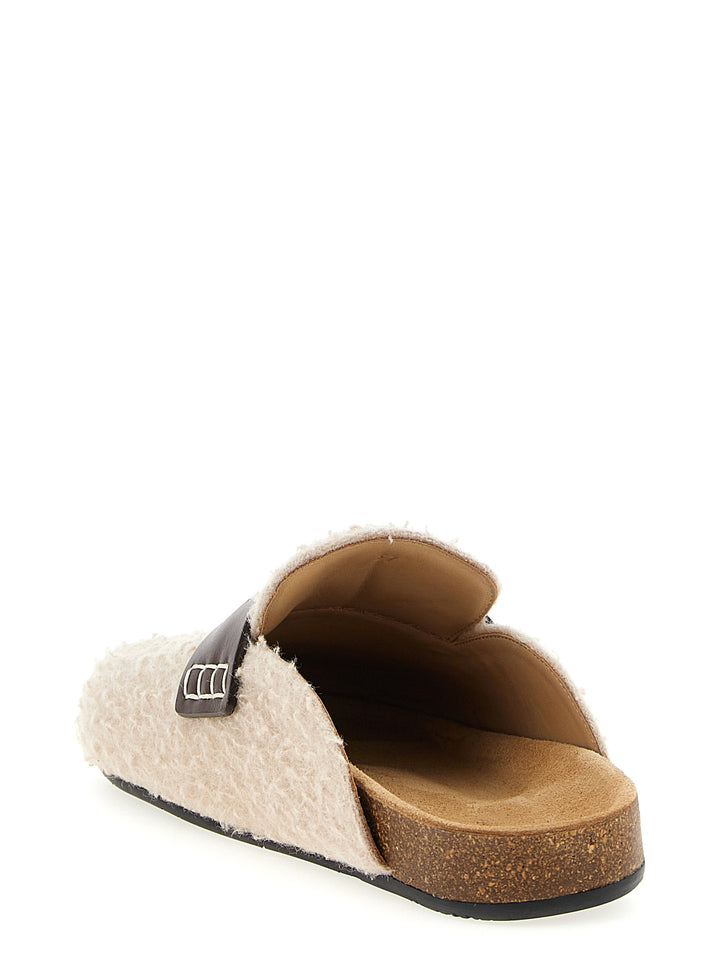 J.W. Anderson Felt Loafer Flat shoes - Beige | 6d020776dca27146c33635575327ff0c3e026b65