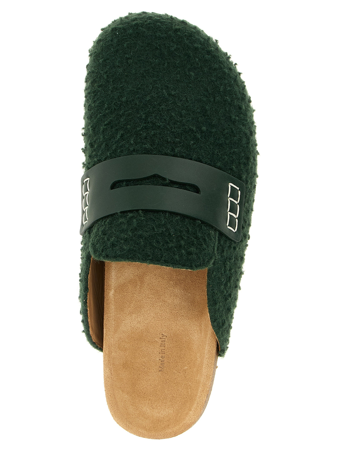J.W. Anderson Felt Loafer Flat shoes - Verde | 5fa44ef61250a4319d9504c64abe1c2bdd64cc0d