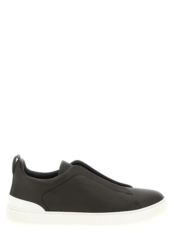 Zegna Triple Stitch Sneakers - Marrone | 39f3f54f9b89e72d8a5e1b79a426f106857b4152