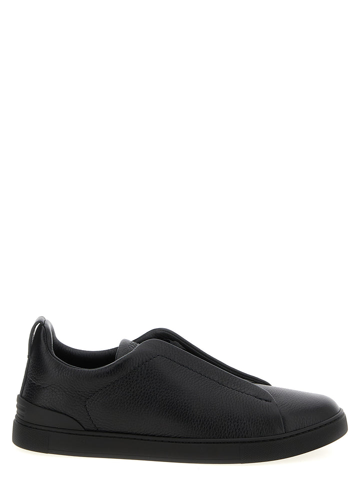 Zegna Triple Stitch Sneakers - Nero | 6a7484489086d91964f18de30e5610cab4edada0