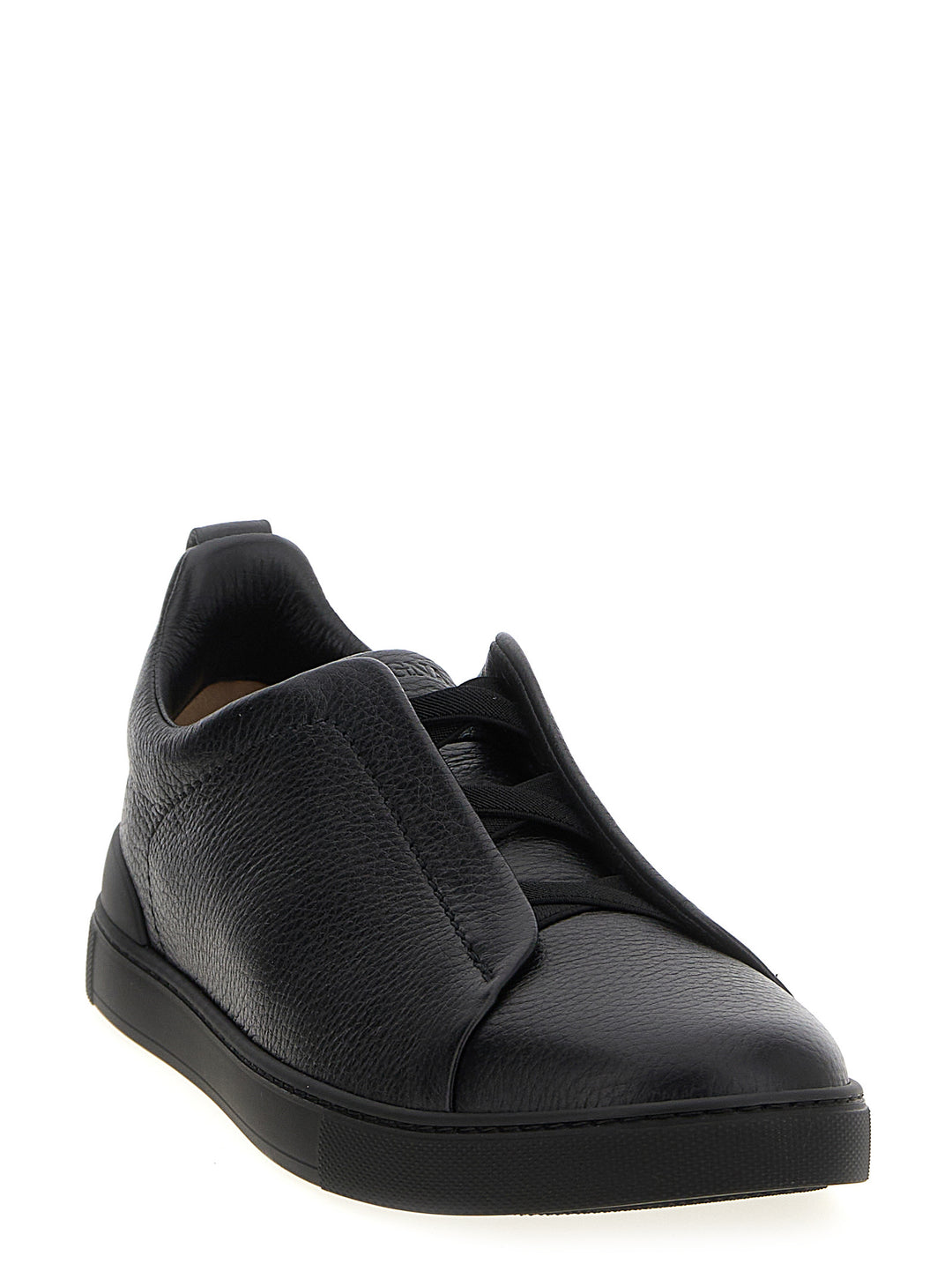Zegna Triple Stitch Sneakers - Nero | 8e8092b8e4d010ac32b03dbb6d205afd529c1885