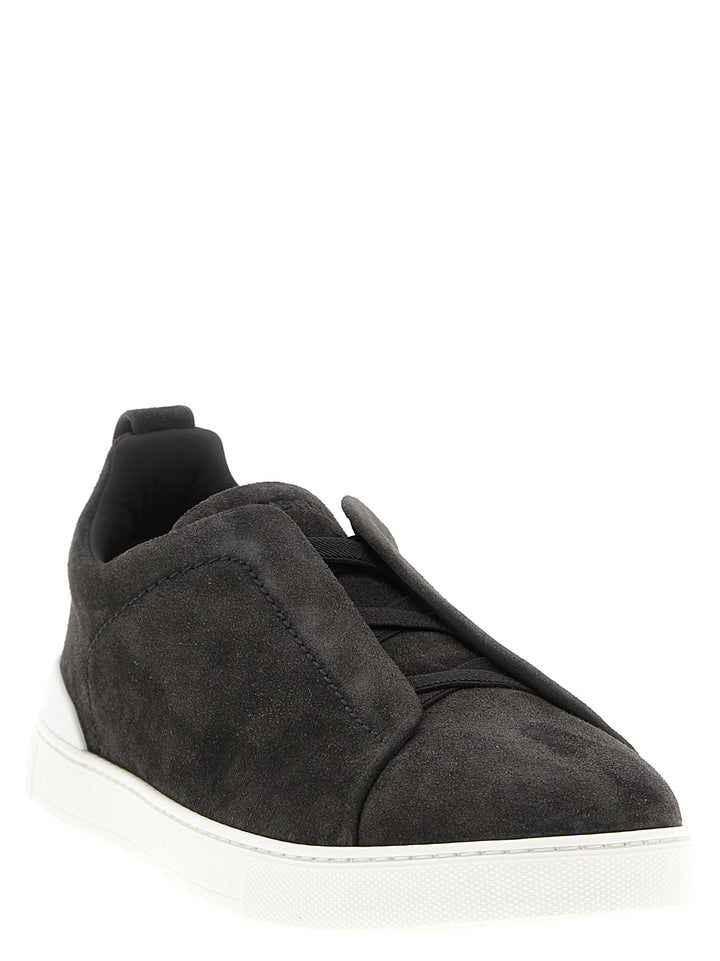 Zegna Triple Stitch Sneakers - Grigio | 7c620a35fb2da578f8b0f67adf68e42a4265b2f5
