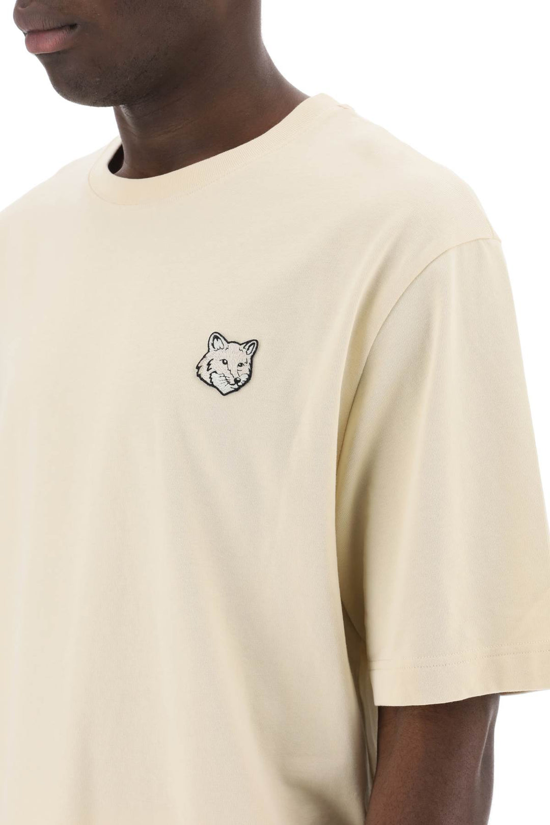 T Shirt Con Patch Bold Fox Head