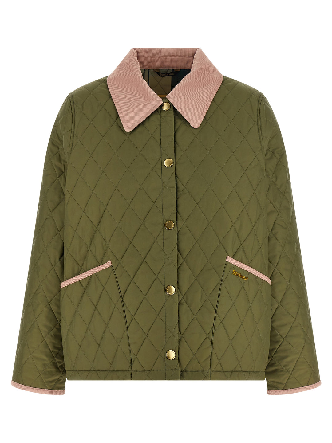 Barbour Liddesdale Cropped Icons Puffer Jackets - Verde | 60cefbc623bb11fcf8ed2d752132b94a87c8870c