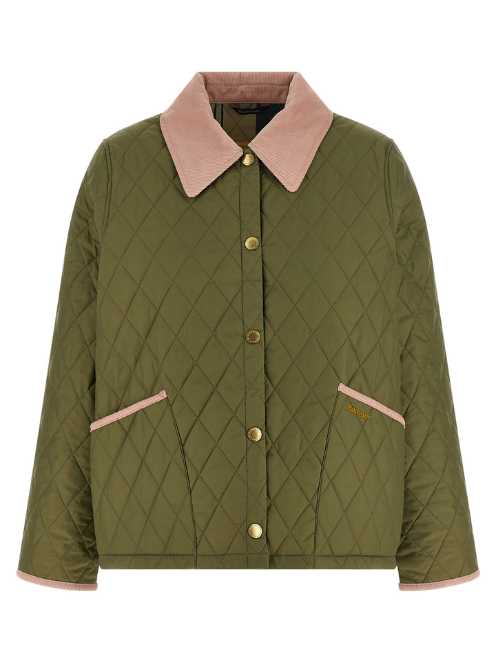 Barbour Liddesdale Cropped Icons Puffer Jackets - Verde | 60cefbc623bb11fcf8ed2d752132b94a87c8870c