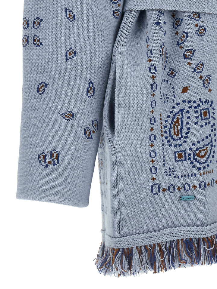Alanui Bandana Maglioni - Celeste | df33c8366aae9d4053e425e9e414510ee35ca05f