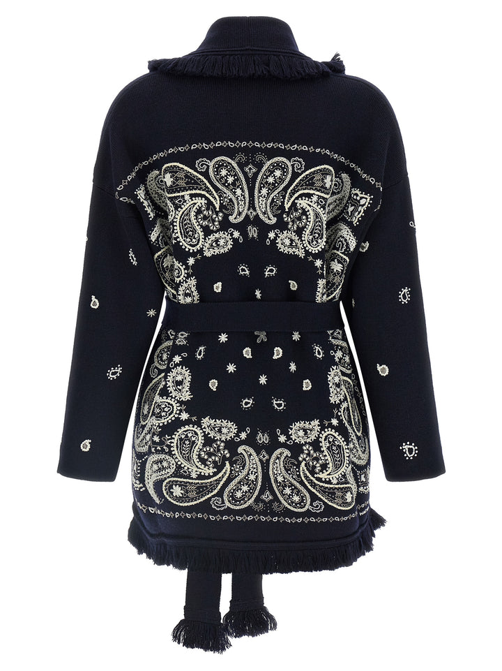Alanui Echoes Of The Bandana Maglioni - Blu | ce14be74f181daa40e2245022504d5441d8e3994
