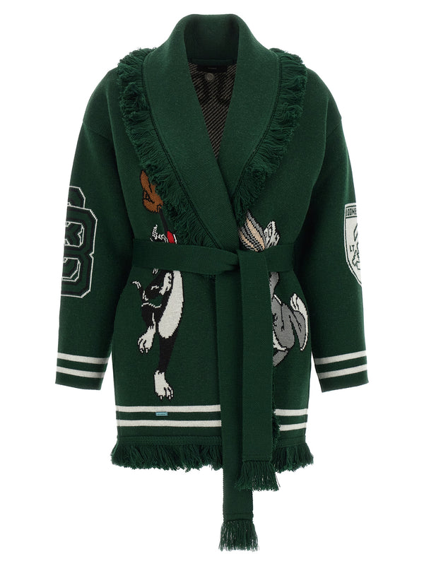 Sporty Bugs Bunny & Sylvester Maglioni Verde