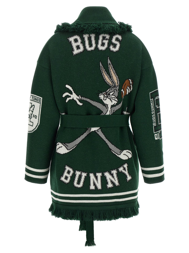 Alanui Sporty Bugs Bunny & Sylvester Maglioni - Verde | 3f31e0c08ce8a8494055b9c40bf9b29986b68d3a