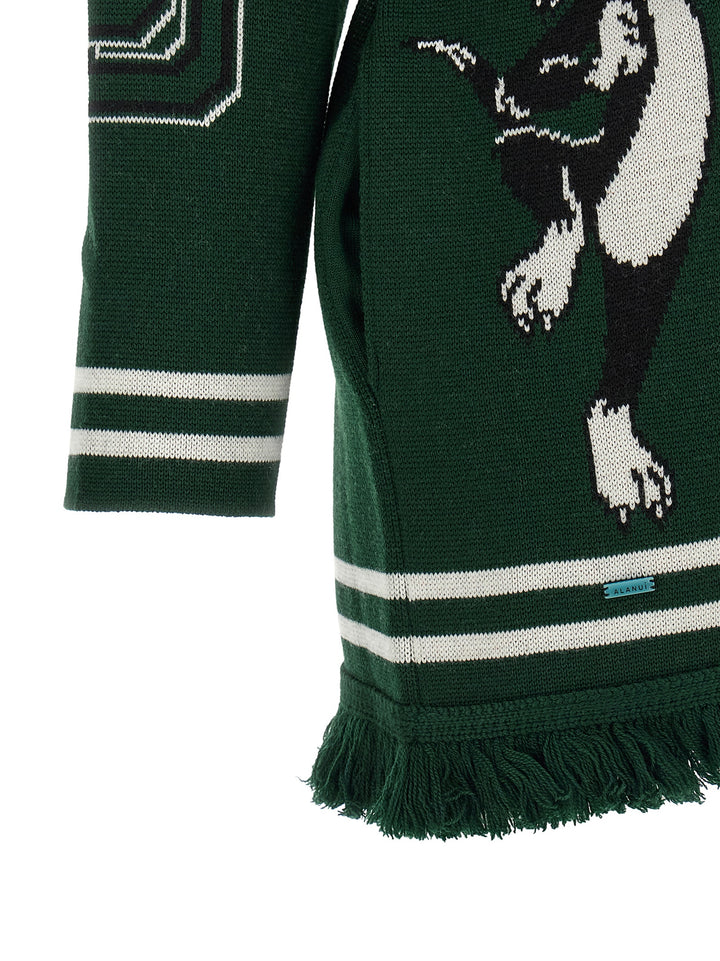 Alanui Sporty Bugs Bunny & Sylvester Maglioni - Verde | 8daeeec2d0ca40549fc9ed2655d653c3897e6bd0