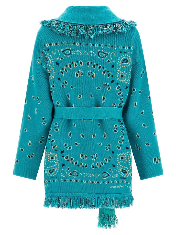 Alanui Bandana Maglioni - Celeste | 18720a6f86abd6972155a4793e25367b4e53e323