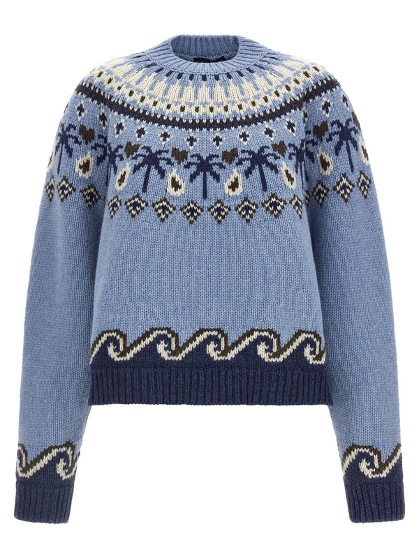 Sweet Winter Maglioni Celeste