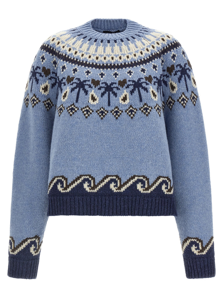 Alanui Sweet Winter Maglioni - Celeste | 5a9b5e4ab109d0db408b22dcfa68c7f2744bceac