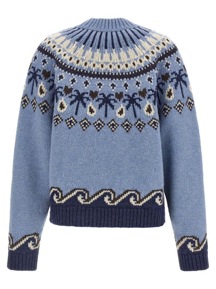 Alanui Sweet Winter Maglioni - Celeste | bda3de663aefe8add48c5914a35b79771e247b74