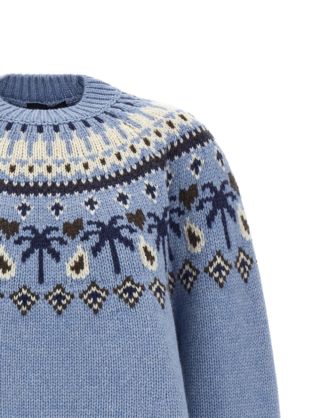 Alanui Sweet Winter Maglioni - Celeste | d99a3dbff95e2ee1a71a9c76f5a3f58cce56ce03