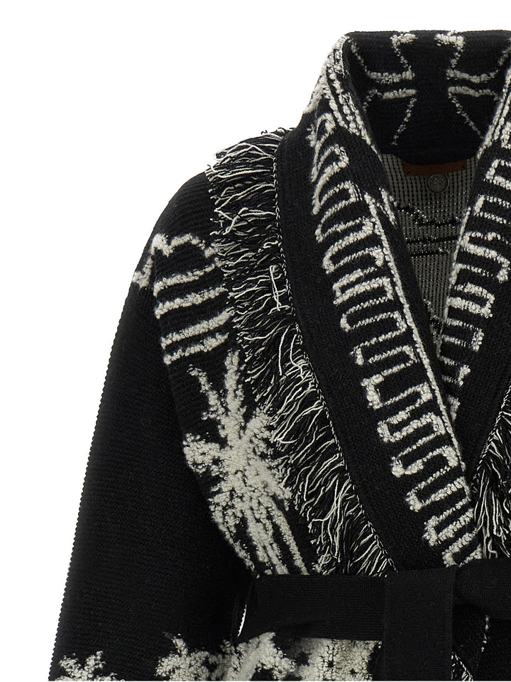 Alanui Palm Grove Tales Trench e Impermeabili - Bianco/Nero | 5ba56ec2f7facbe7a8a98076e14cb834154081c1