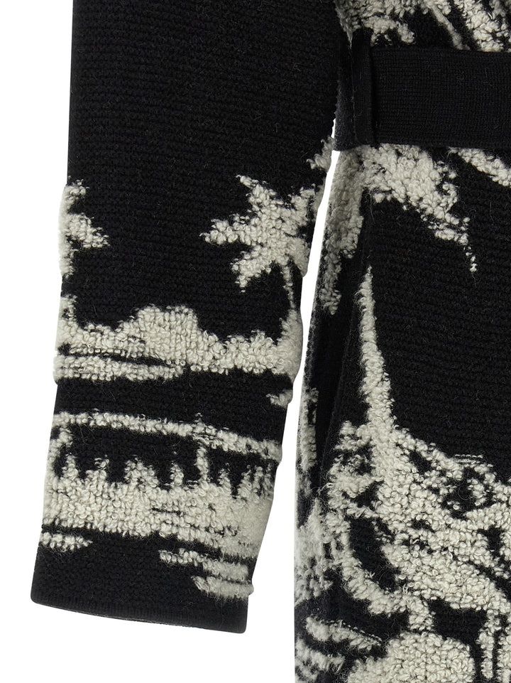 Alanui Palm Grove Tales Trench e Impermeabili - Bianco/Nero | 4f428e262698b4e11e739230a2c81af8807da8b9