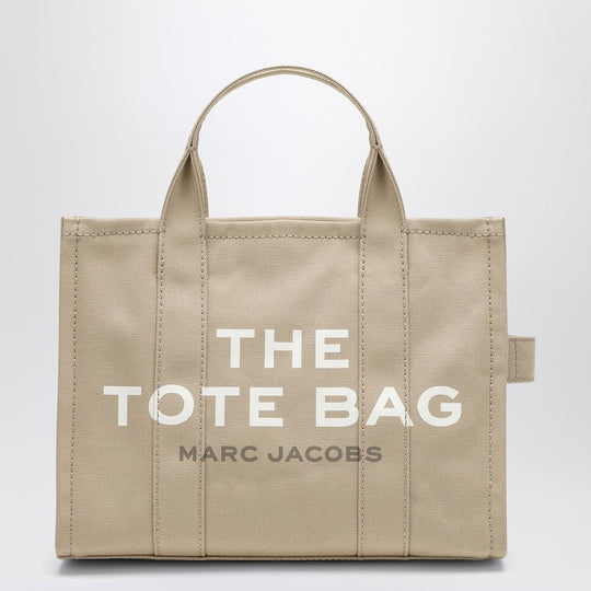The Medium Tote Bag In Beige Canvas