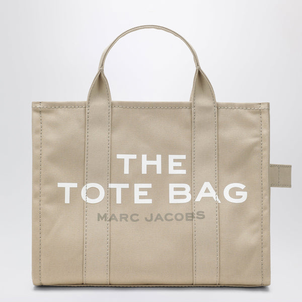 El bolso tote mediano de lona beige