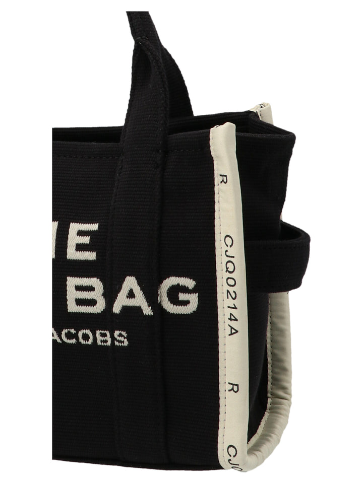 Marc Jacobs The Jacquard Small Tote Borse a Mano - Bianco/Nero | c20756b187ee8123bce37f799cf780e45d4964f8