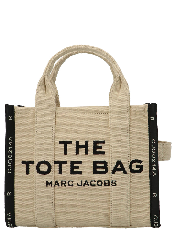 Marc Jacobs The Jacquard Small Tote Borse a Mano - Beige | 267caa99f971255455bb1b5028c6755df086cf7b