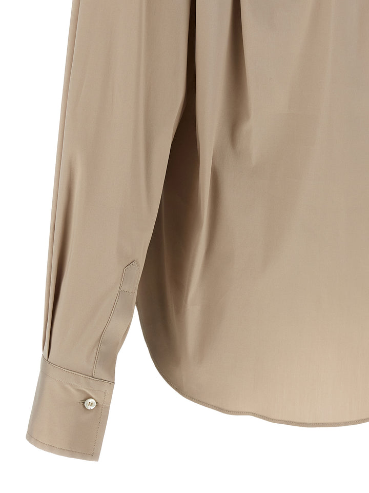 Brunello Cucinelli V-Neck Shirt Monile Camicie - Beige | 9de1d1c82f5caf3be1cec6ddb00ae79f243d872b