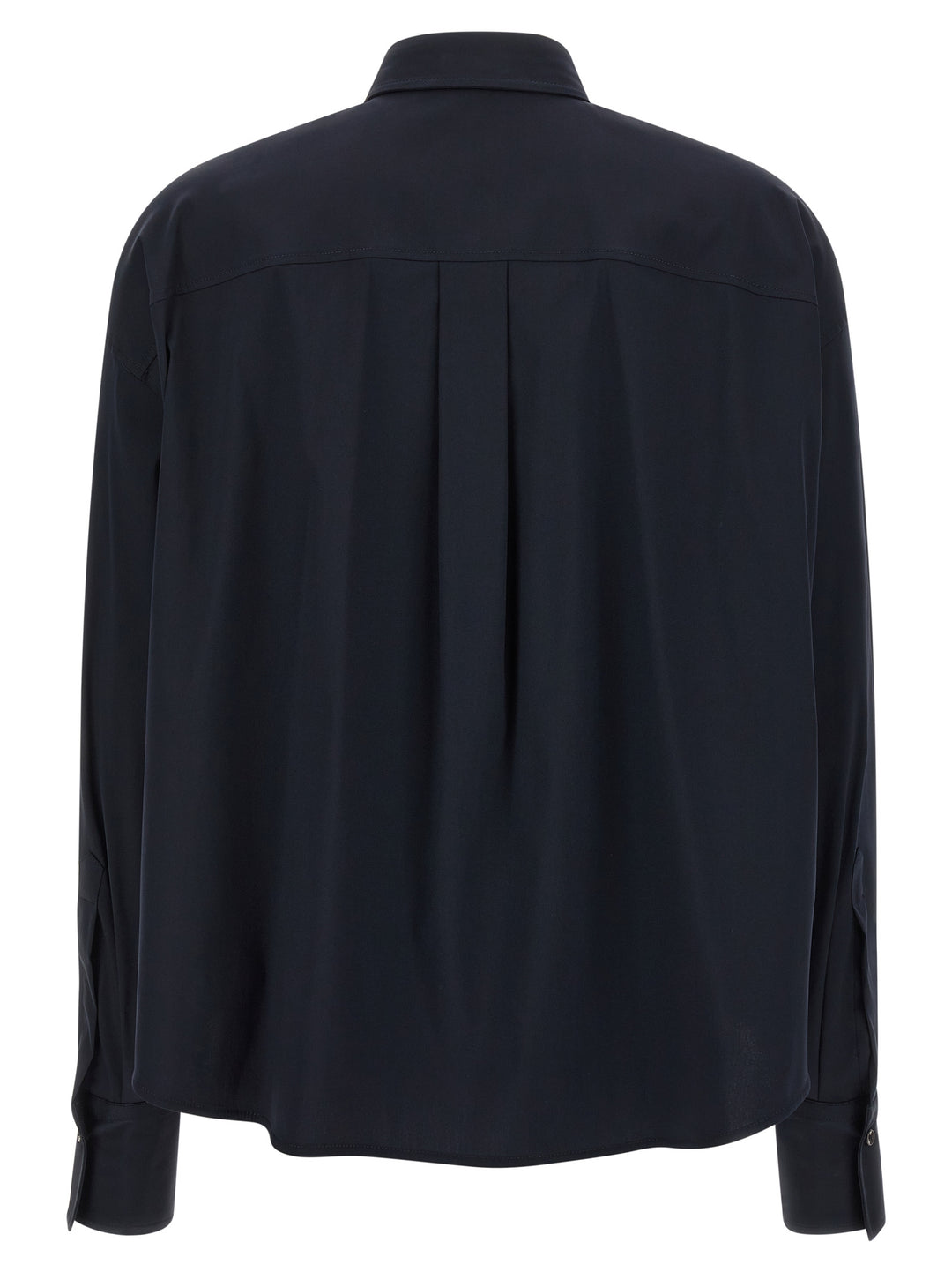 Brunello Cucinelli Shiny Flap Detail Camicie - Blu | fe897ccdfe0a7da3f84d318595f2143a81b8a2a1