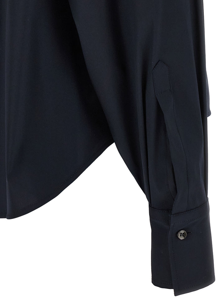 Brunello Cucinelli Shiny Flap Detail Camicie - Blu | a6eba2a44f0f5a9e39c1083a8feb0a99fa26837d