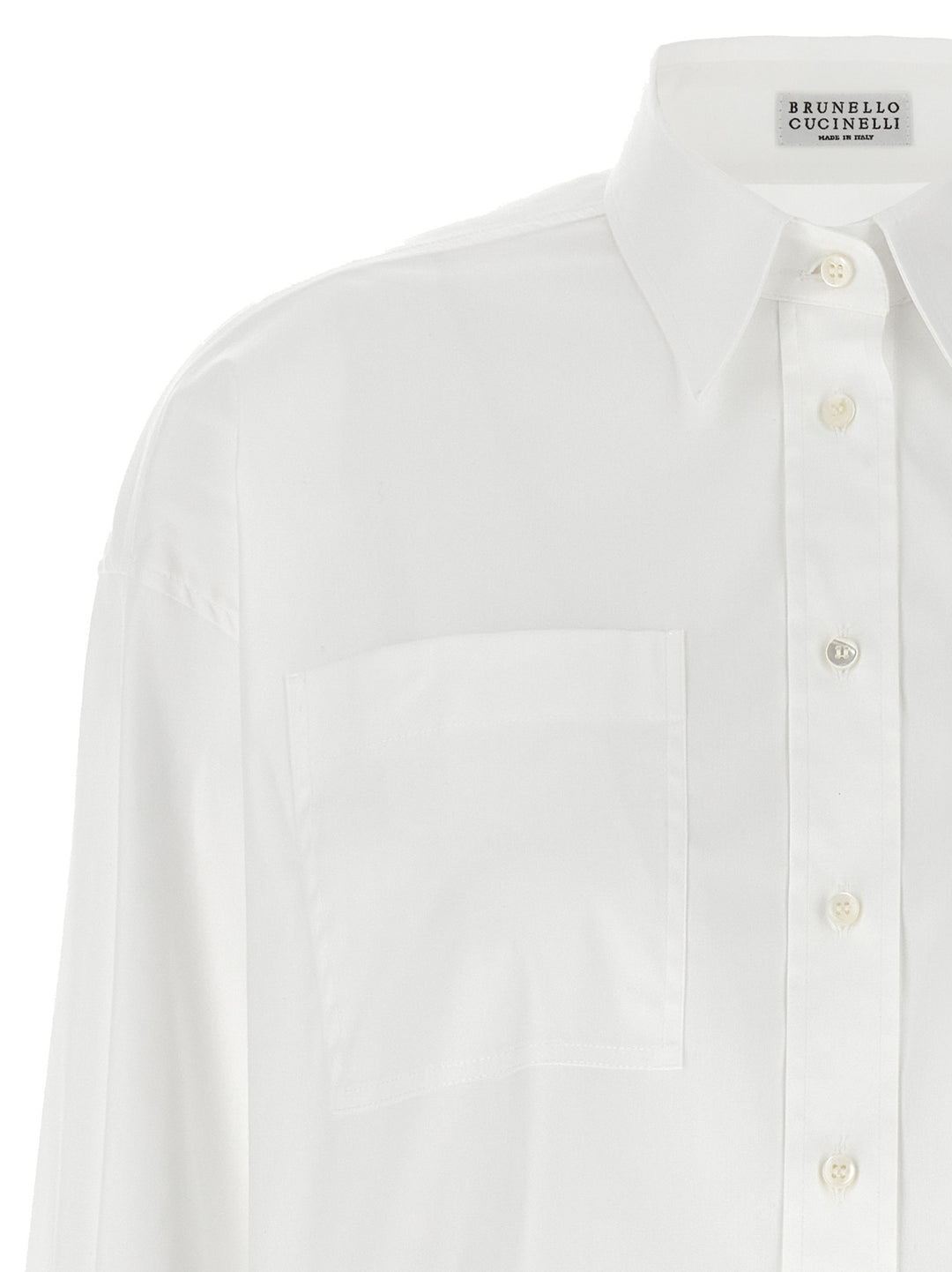 Brunello Cucinelli Monile Shirt Camicie - Bianco | 0df411fbf19dbdac9f369f050fdb6d72d65dd2c7