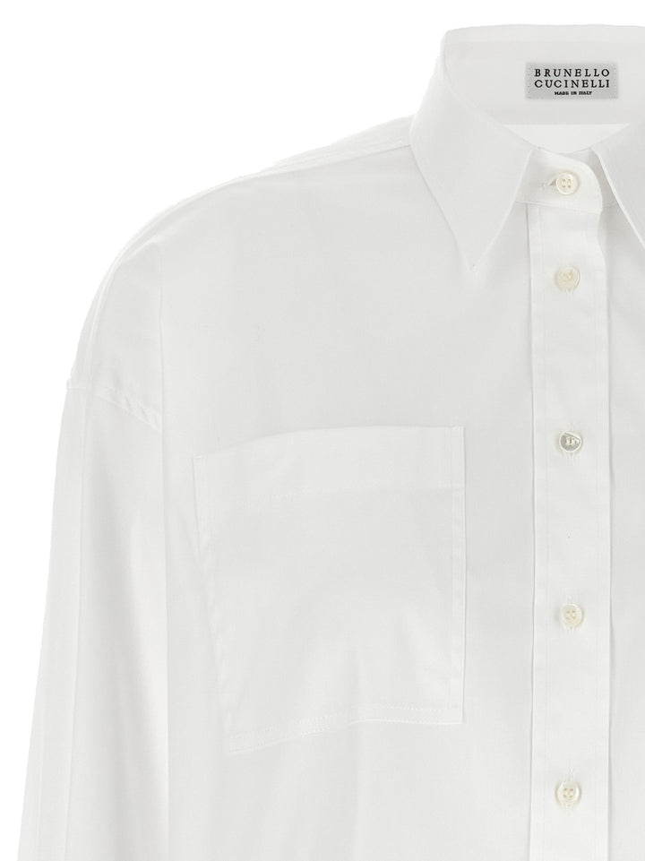 Brunello Cucinelli Monile Shirt Camicie - Bianco | 0df411fbf19dbdac9f369f050fdb6d72d65dd2c7
