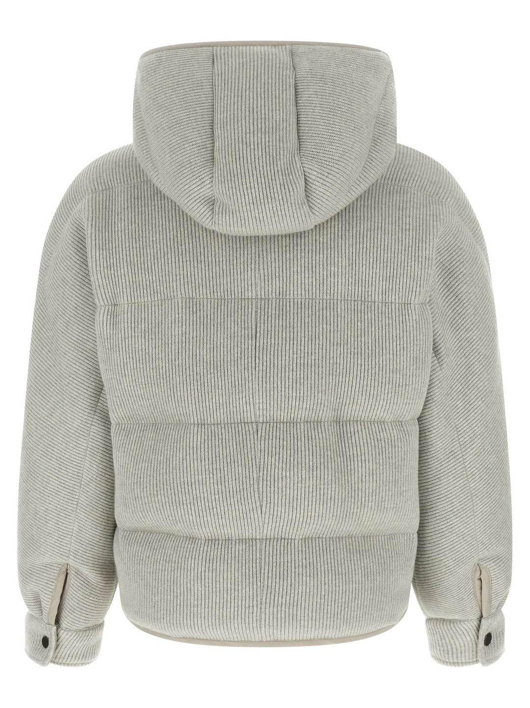 Brunello Cucinelli Lame Wool Down Jacket Piumini, Parka, Giacche casual - Silver | 886e2617ebca441e51f8069ca559f61bad5150d6