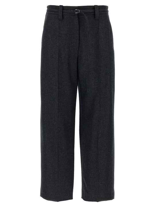 Straight Crop Pantaloni Grigio