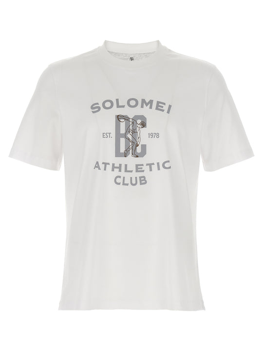 Printed T Shirt Bianco