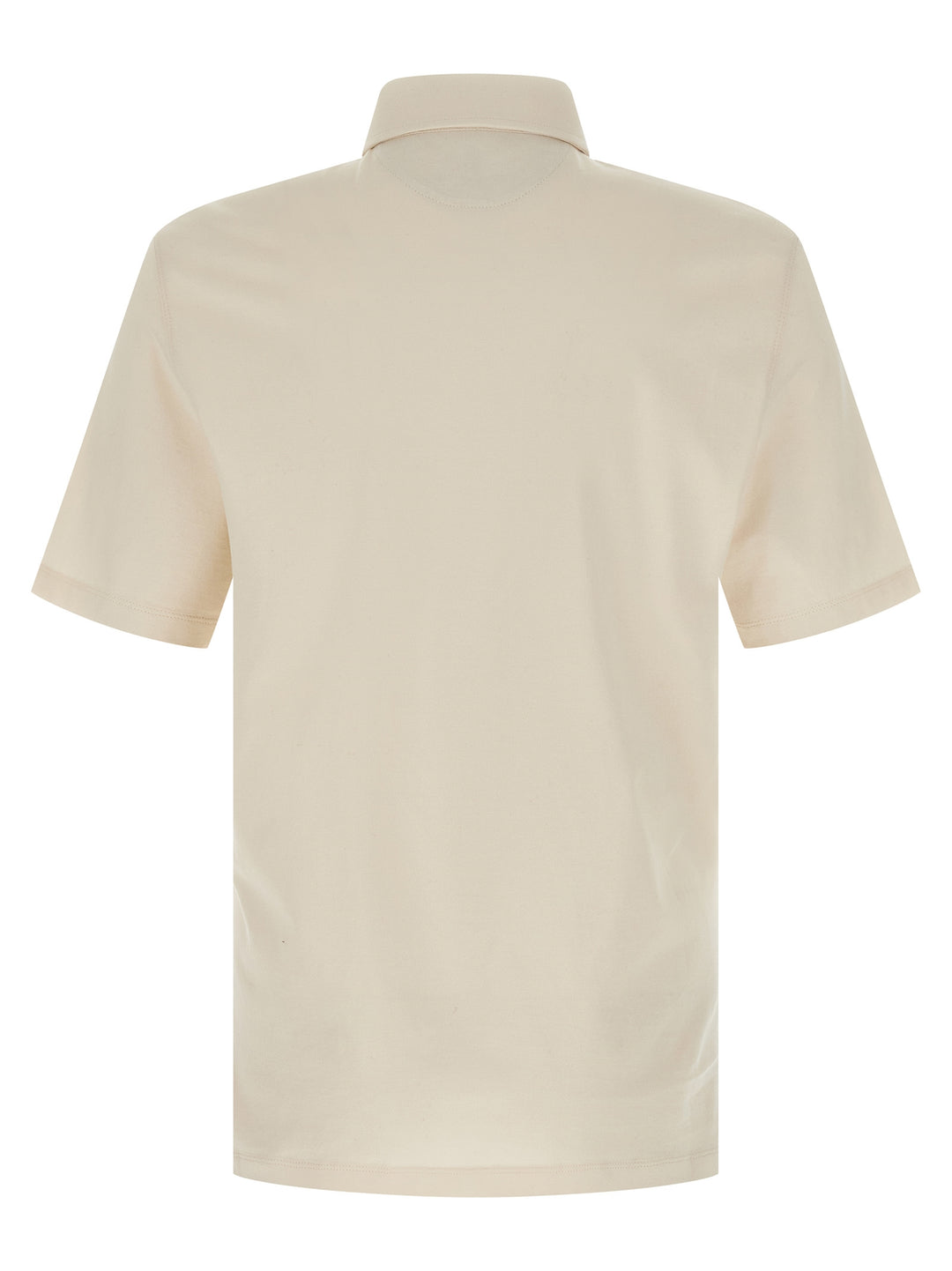 Brunello Cucinelli Cotton  Shirt Polo - Beige | 535a4371a13027d53c50463ce1968142db7a1b10