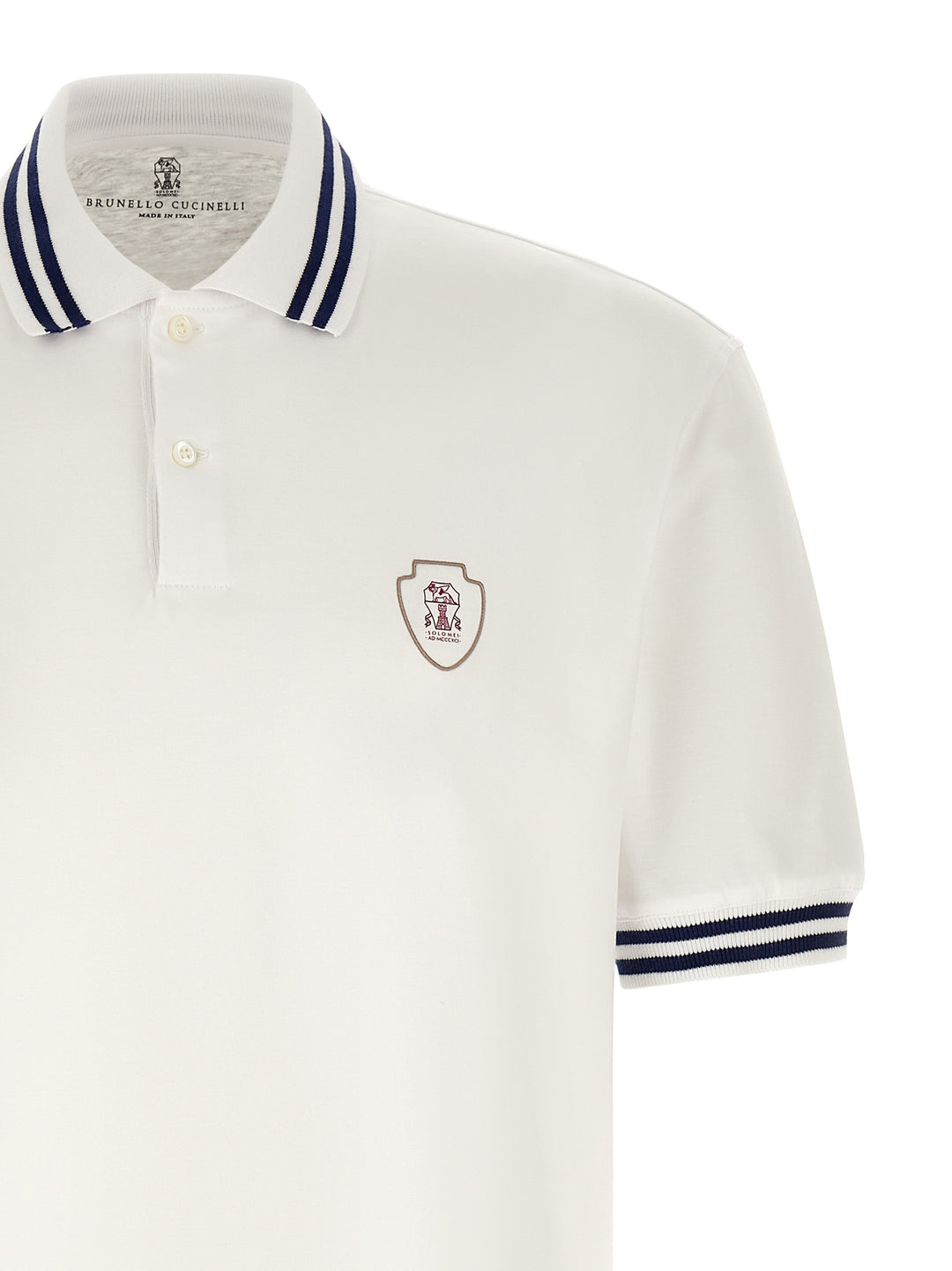 Brunello Cucinelli Coat Of Arms Polo - Bianco | f53b52cd694dce92289550f0be328e502c8abc1e