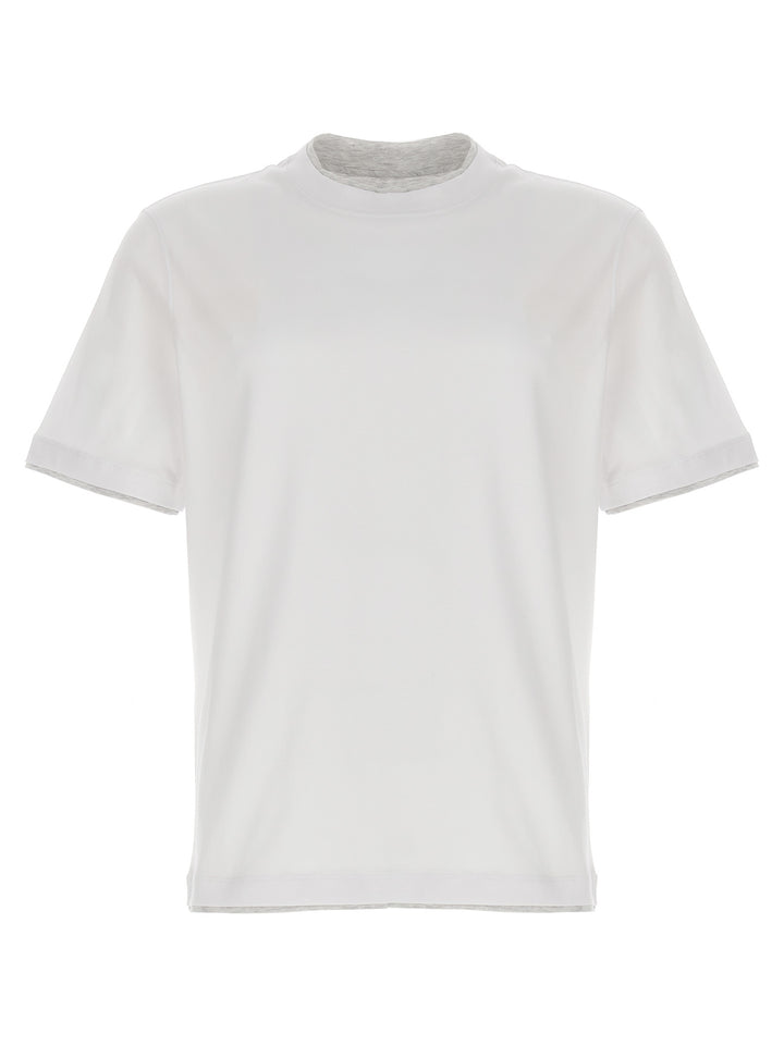 Double Layer T Shirt Bianco