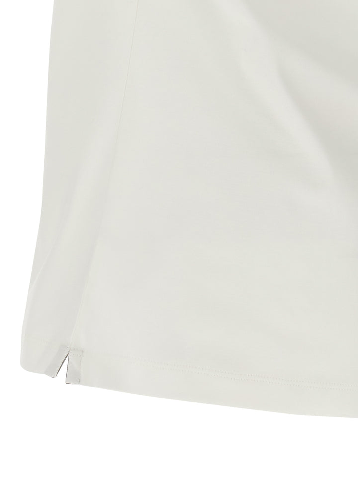 Brunello Cucinelli Logo Print T shirt - Bianco | 8ed12c53b3cb725843423f87c4bcb479031abd4b