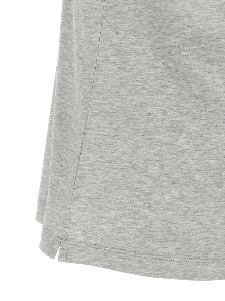 Brunello Cucinelli Logo Print T shirt - Grigio | cf37c8d931fed190388eead199759d3cd81a01dd
