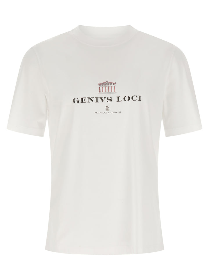 Brunello Cucinelli Genius Loci T shirt - Bianco | 55fdebc692c7923ce2094e8e3443647ce2e18a6e