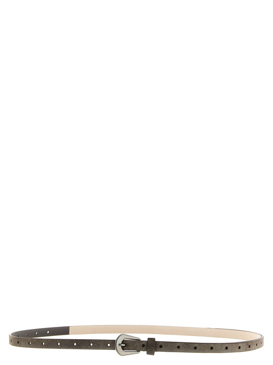 Suede Belt Cinture Marrone