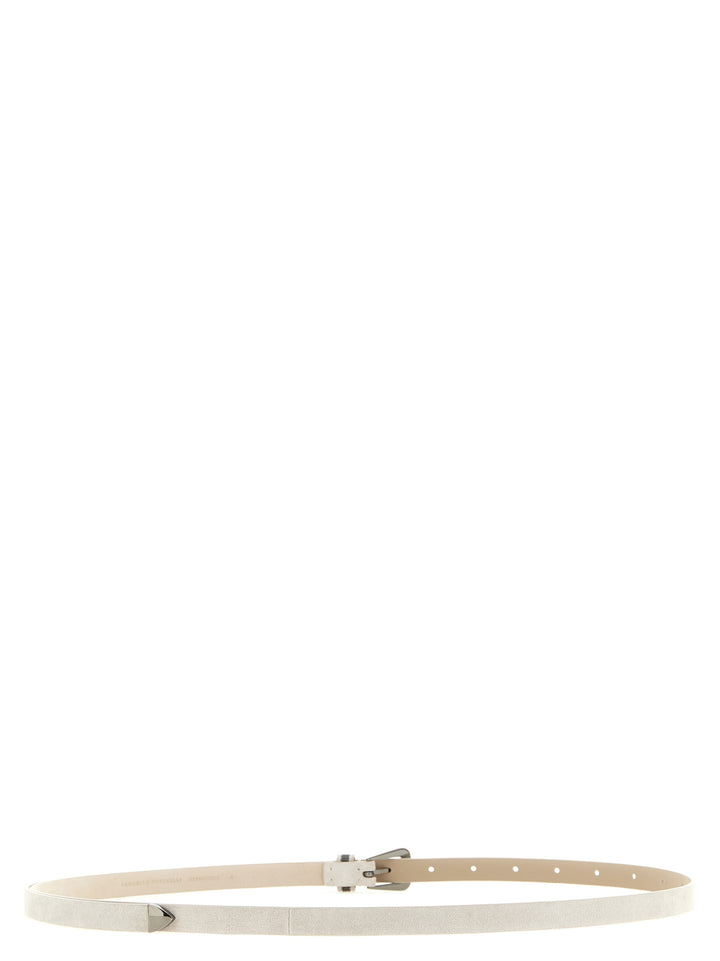 Brunello Cucinelli Monile Suede Belt Cinture - Beige | 9bcd2da4019534c508a4313e218ccbdd4d3e57d7