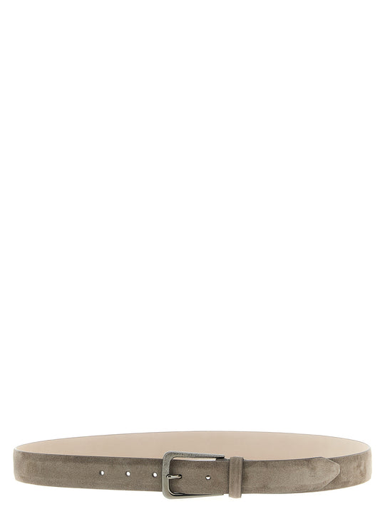 Suede Belt Cinture Grigio