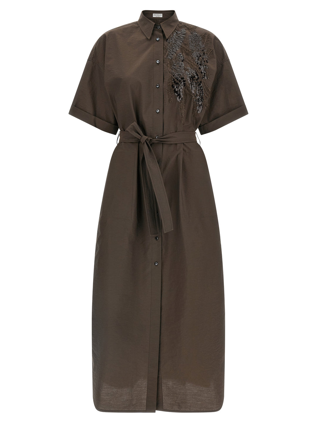 Brunello Cucinelli Dazzling Seabed Embroidery Abiti - Marrone | 760b2e5c002d049e95ad95805c333753d5136e89