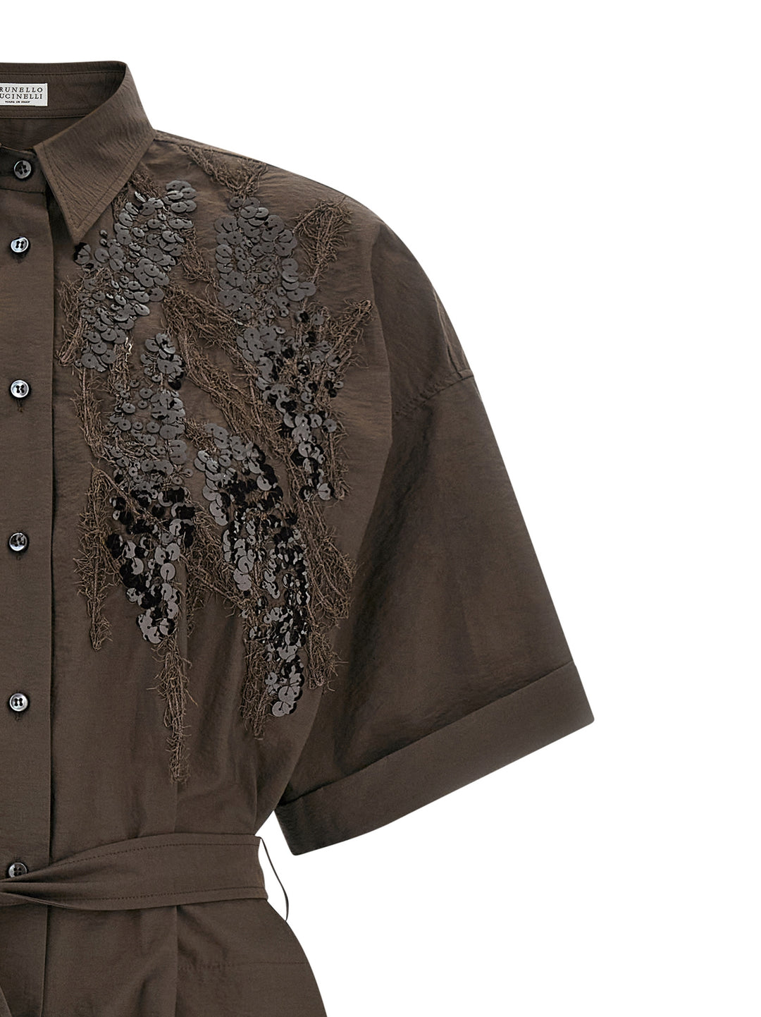 Brunello Cucinelli Dazzling Seabed Embroidery Abiti - Marrone | a9d85e909b6d18246ba5ae312cdfadf29b9ed3bc