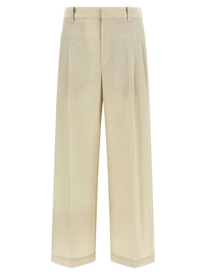 Brunello Cucinelli Cotton Trousers Pantaloni - Bianco | 83c56385612189b2fd4f5d54ab155bbdeae67150