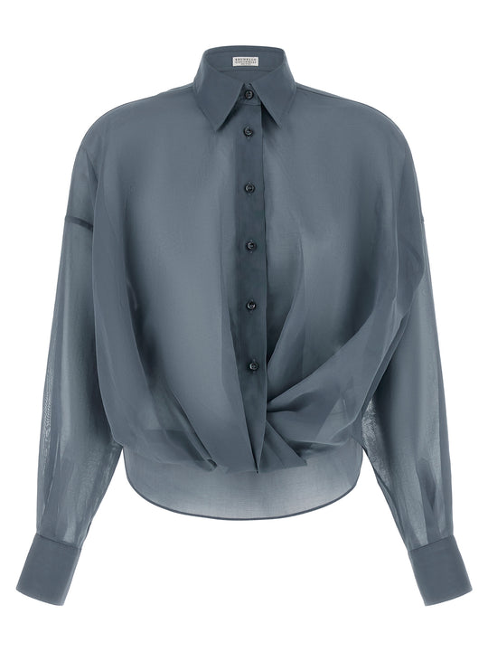 Taffeta Shirt Camicie Blu
