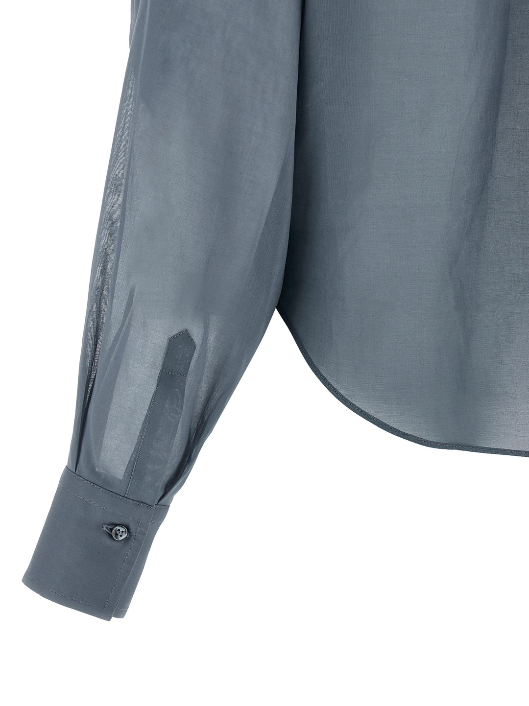 Brunello Cucinelli Taffeta Shirt Camicie - Blu | 86956fa732a56d9db9157a1355aaa08f0cad0b56