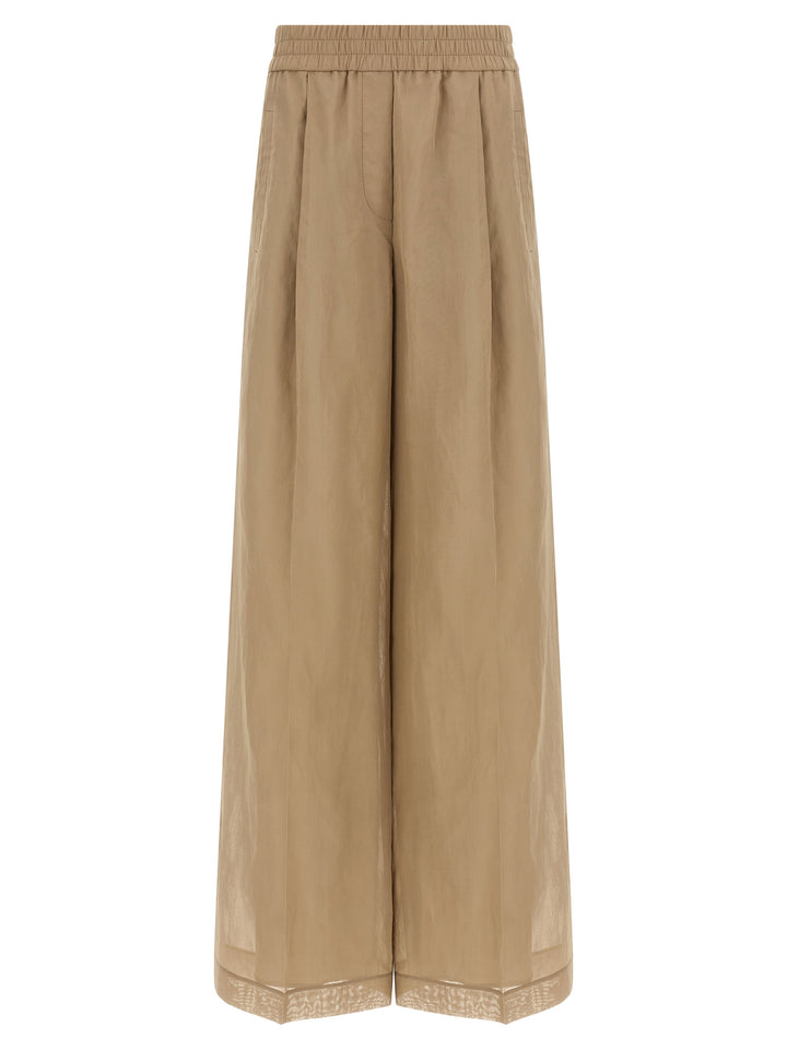 Brunello Cucinelli Loose Track Pantaloni - Beige | c5b73f6ef11b5e775754479841381de79e0d8db9